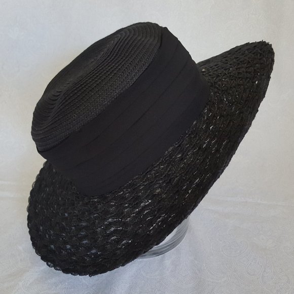 NINE WEST packable adjustable boater women's hat